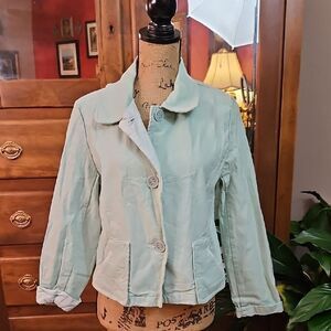 D.F.A. New York Chic Mint Green Jacket size Medium